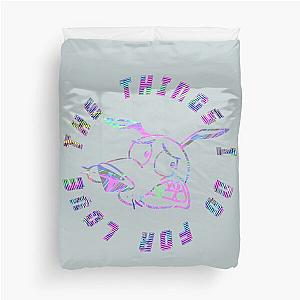 The things I do for love-- Courage the Cowardly Dog Duvet Cover