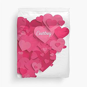 Love Romantic gift Birthday name girlfriend Courtney Duvet Cover