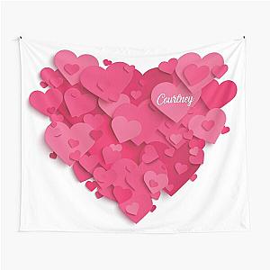 Love Romantic gift Birthday name girlfriend Courtney Tapestry