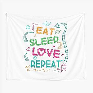 Courtney Hebert. Eat Sleep Love Repeat Tapestry