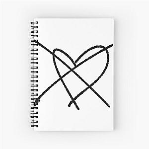 Courtney Love - Heart Logo Hole Spiral Notebook