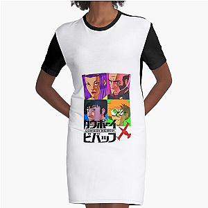 Cowboy Bebop - Swordfish Anime Graphic T-Shirt Dress