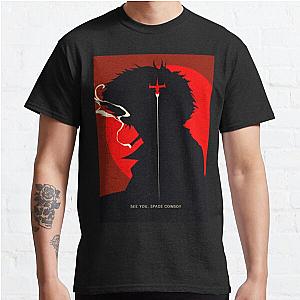 Cowboy Bebop T-Shirts - Cowboy Bebop Spike Silhouette Classic T-Shirt RB2910