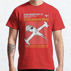 Cowboy Bebop T-Shirts - Swordfish Service and Repair Manual Classic T-Shirt RB2910