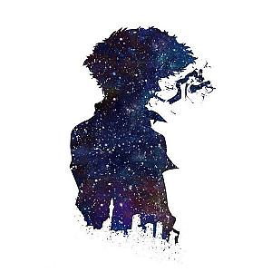 Cowboy Bebop Posters - Cowboy Bebop Poster Canvas Spike Spiegel Silhouette with Cigarette AM2910