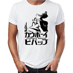 Cowboy Bebop T-Shirts - Cowboy Bebop Shirt Silhouette Over Logo AM2910