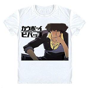 Cowboy Bebop T-Shirts - Cowboy Bebop Shirt Spike Spiegel Smoking AM2910