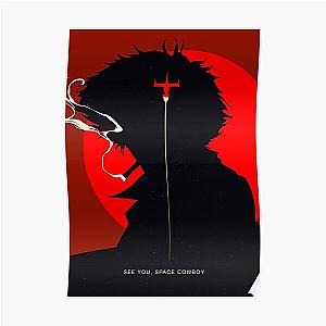 Cowboy Bebop Posters - Cowboy Bebop Spike Silhouette Poster RB2910