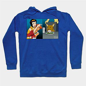 Cowboy Bebop Hoodies – Woman Pointing at a Data Dog Hoodie