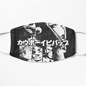 Cowboy Bebop Face Masks - Let's Jam T-Shirt (white) Flat Mask RB2910