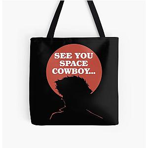 Cowboy Bebop Bags - Cowboy Bebop Retro Vintage All Over Print Tote Bag RB2910