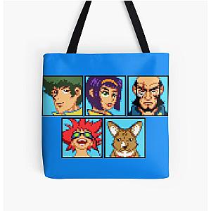 Cowboy Bebop Bags - Pixel Cowboy Bebop All Over Print Tote Bag RB2910