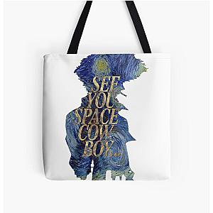 Cowboy Bebop Bags - See you space cowboy Bebop Starry night All Over Print Tote Bag RB2910