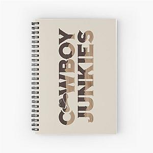 Typography style Cowboy Junkies Spiral Notebook