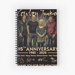 Anniversary-Thank You For The Memories Cowboy Junkies 1985 Spiral Notebook