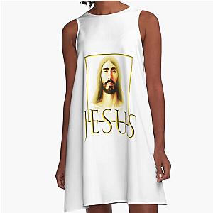 JESUS MOIST CR1TIKAL PEGUINZ0 A-Line Dress