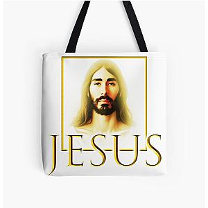 JESUS MOIST CR1TIKAL PEGUINZ0 All Over Print Tote Bag