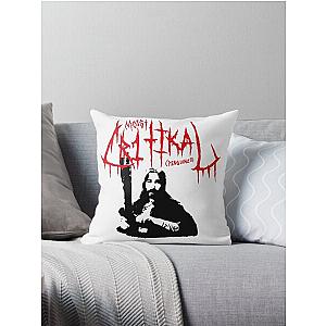 MOIST CR1TIKAL DEATH METAL Throw Pillow