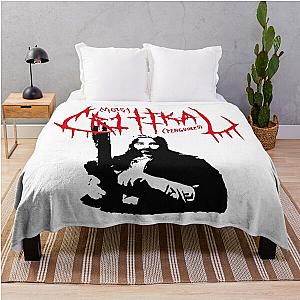 MOIST CR1TIKAL DEATH METAL Throw Blanket