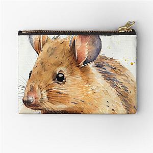 Australian terrestrial mammals Bandicoot - Watercolor Paint Zipper Pouch