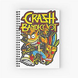 Crash Bandicoot design Spiral Notebook