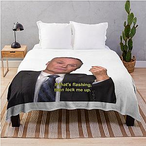 Flashing Creed Bratton The Office Throw Blanket