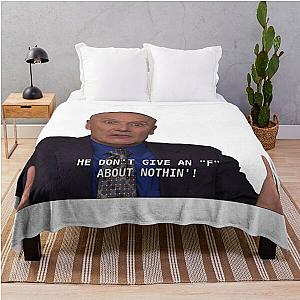 Dont give a F Creed Bratton The Office Throw Blanket