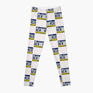 NEW MGR - Creed Bratton New Manager License Plate Leggings