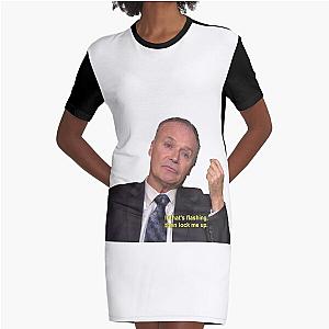 Flashing Creed Bratton The Office Graphic T-Shirt Dress