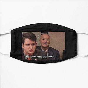 SASSY BLACK LADY  CREED BRATTON  THE OFFICE US Flat Mask