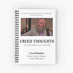 Creed Thoughts - www Creed Thoughts - Creed Blog - Creed Bratton - The Office Spiral Notebook