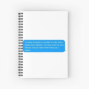 creed bratton cult quote Spiral Notebook