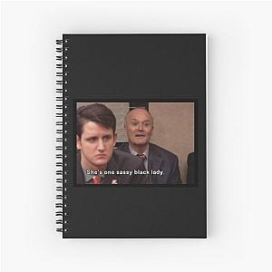 SASSY BLACK LADY  CREED BRATTON  THE OFFICE US Spiral Notebook