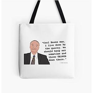 Creed Bratton - Quarry Quote All Over Print Tote Bag