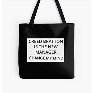 Creed Bratton is the new manager! Change my mind. All Over Print Tote Bag