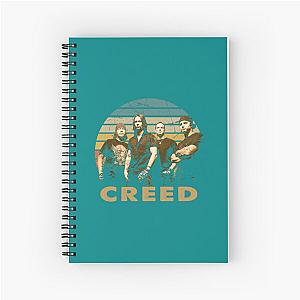 Graphic Creed rock man music  Spiral Notebook