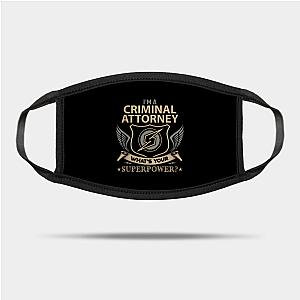 Criminal Minds Face Masks - Criminal Attorney T Shirt - Superpower Gift Item Tee Mask TP0911