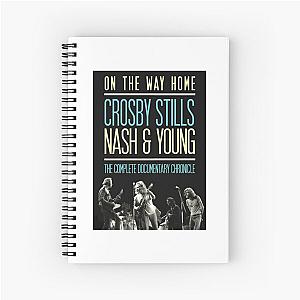 Day Gift For Crosby Stills Nash And Young Music Band Vintage Photograp Spiral Notebook