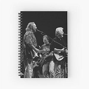 Crosby, Stills and Nash - BW Photograph Spiral Notebook