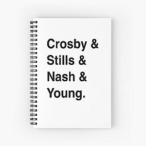 Crosby, Stills, Nash & Young - Band T-Shirt Spiral Notebook