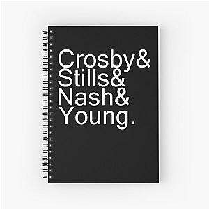 Funny Gift For Crosby Stills Nash And Young Vintage Photograp Spiral Notebook