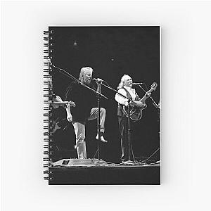 Crosby, Stills and Nash - BW Photograph Spiral Notebook