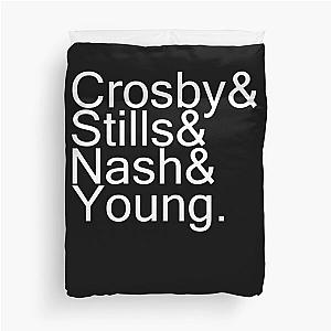 Funny Gift For Crosby Stills Nash And Young Vintage Photograp Duvet Cover