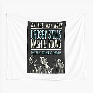 Day Gift For Crosby Stills Nash And Young Music Band Vintage Photograp Tapestry