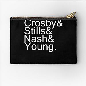 Funny Gift For Crosby Stills Nash And Young Vintage Photograp Zipper Pouch