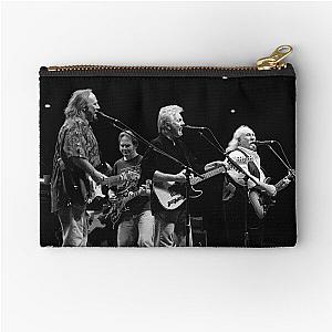 Crosby, Stills and Nash - BW Photograph Zipper Pouch