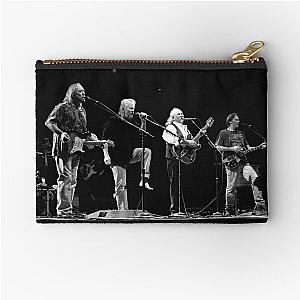 Crosby, Stills and Nash - BW Photograph Zipper Pouch