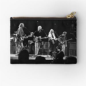 Crosby, Stills and Nash - BW Photograph Zipper Pouch