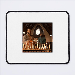 He Sees Through the Silence Cross Mouse Pads