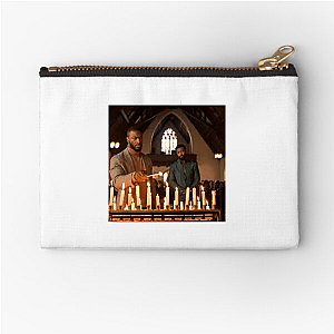 He Sees Through the Silence Cross Zipper Pouches